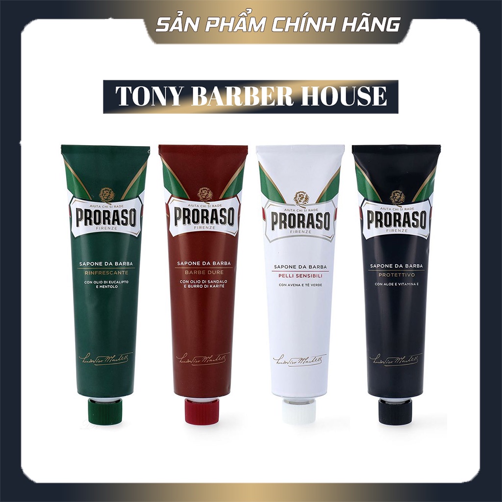 [Full Line] Kem Cạo Râu Proraso Shaving Cream Tube (Nourishing ...