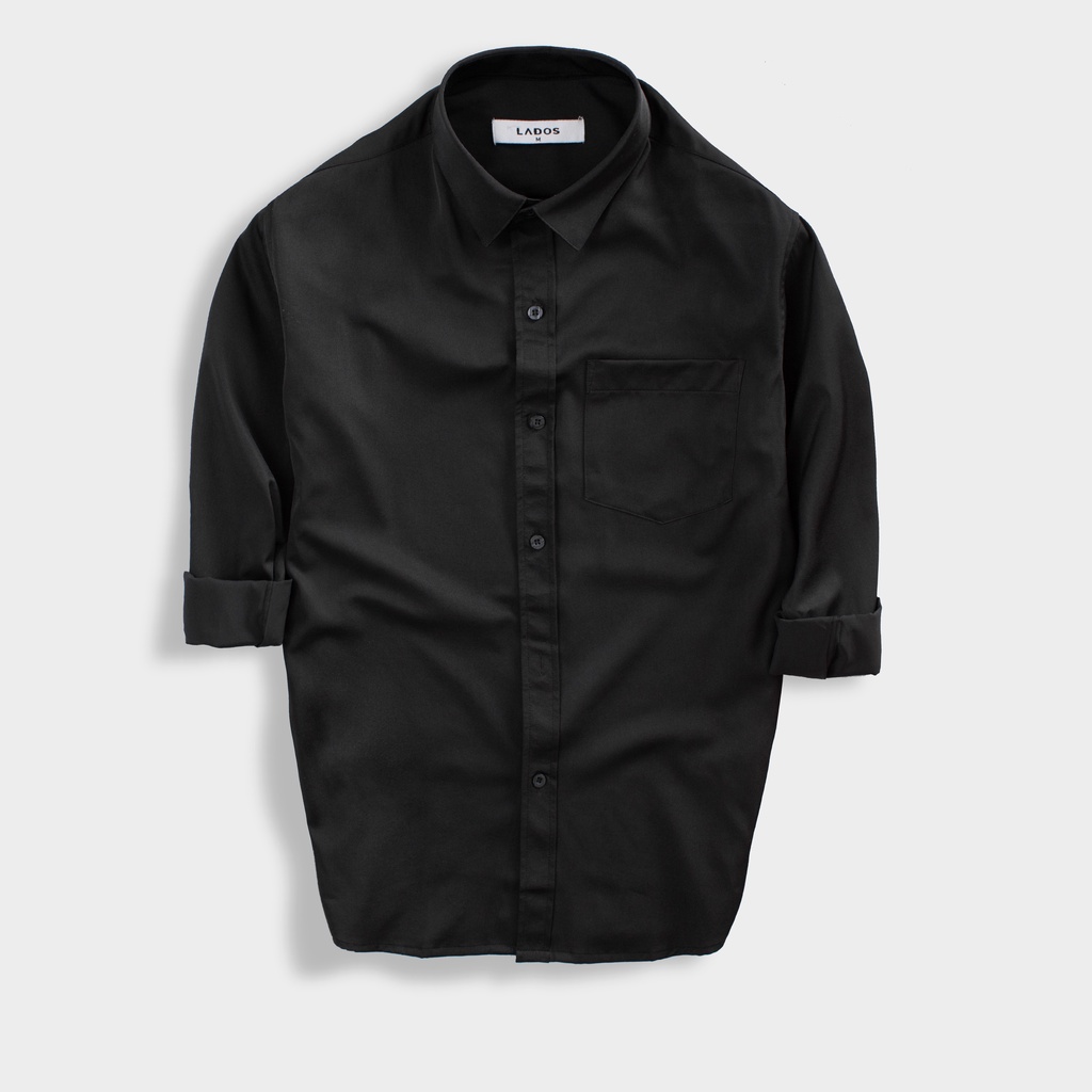 Áo Sơ mi Nam dài tay có túi cao cấp LADOS 8080 vải lụa chống nhăn, form Hàn đẹp