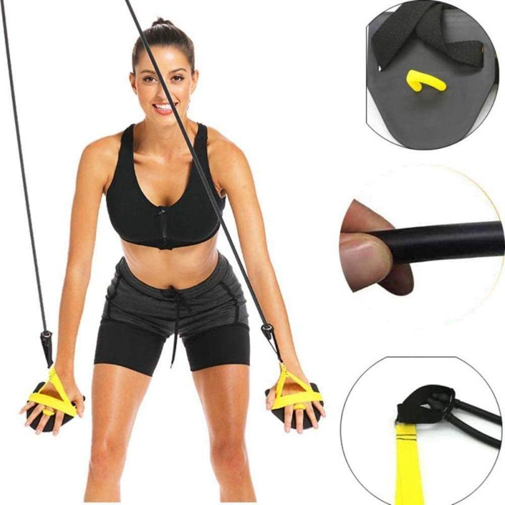 HOBBYIN 20-60LBS Dây kháng lực Huấn luyện viên sức mạnh cánh tay Dây kéo căng Cánh tay bơi lội