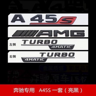 Mercedes-Benz Sửa Đổi A45 AMG CLA45 GLA45S Nhãn Hậu Sau A35L Nhãn Chữ Đen Sáng Nhãn Xe Kỹ Thuật Số