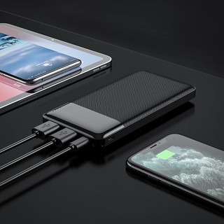Sạc Dự Phòng Hoco J72 Easy travel 10000mAh 2 cổng Input/Output max 2A (Đen)