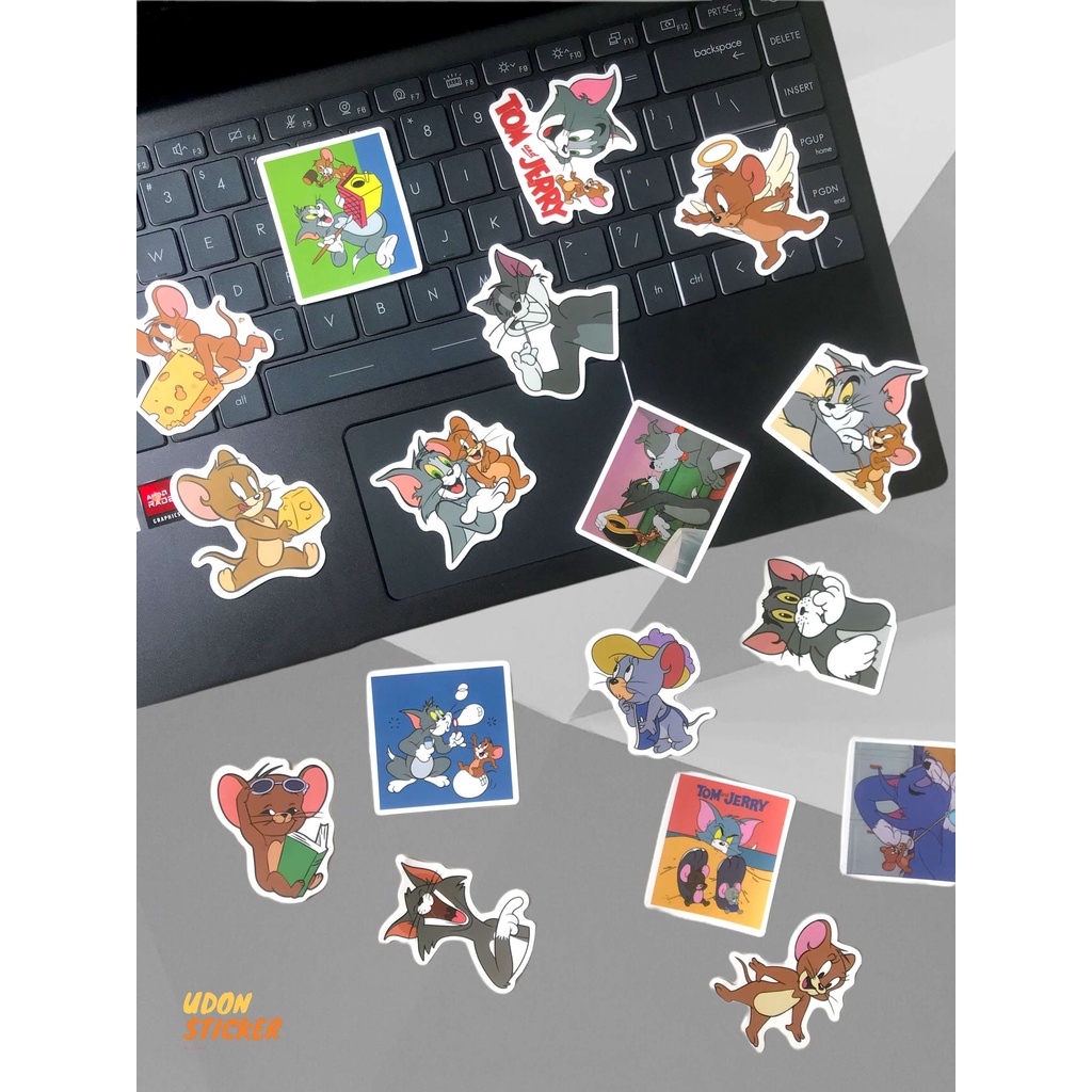 Sticker phim hoạt hình Tom and Jerry trang trí (chống thấm nước ...