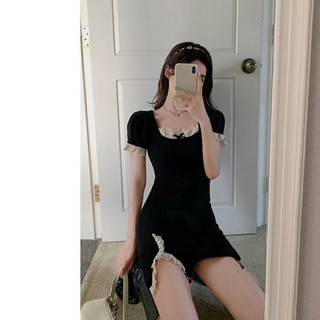 Váy body pha ren xẻ tà trend 2020 có ảnh thật.