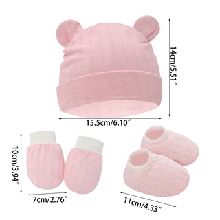 1 Set Vỏ Bọc Găng Tay/Chân Bằng Cotton Mềm Mại Chống Trầy Xước Không Găng Tay Cho Bé Sơ Sinh