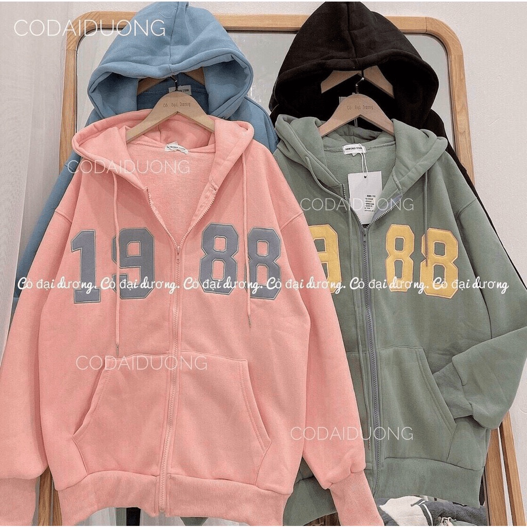 ÁO KHOÁC NỈ FORM RỘNG THỜI TRANG 1988 CỰC XINH DÀNH CHO CÁC BẠN TRẺ HIYU STORE