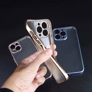 Ốp lưng SULADA lưng nhám viền màu máy bảo vệ camera cho iPhone 13/13Pro/13ProMax