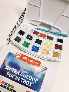 SET MÀU NƯỚC WINSOR NEWTON COTMAN/ ART CREATION 12 MÀU [tặng kèm hộp đựng pallete] 🌻🐻