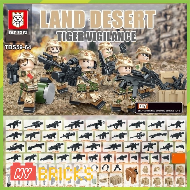 Combo 6 nhân vật Thủy quân lục chiến TBS Tiger Vigilance - MR7005 ...