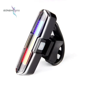 Đèn LED sạc USB pin lithium gắn đuôi xe đạp