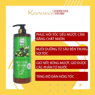 Dầu Gội Cặp Hồng Đạt 72H 1000ml Kanaval Official Chuẩn Salon Giảm Rụng Tóc Phục Hồi Siêu Mượt