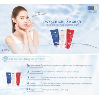 Sữa Rửa Mặt Dưỡng Da Hada Labo 80g - Chống Lão Hóa, Trắng Mượt Mà, Dưỡng Ẩm