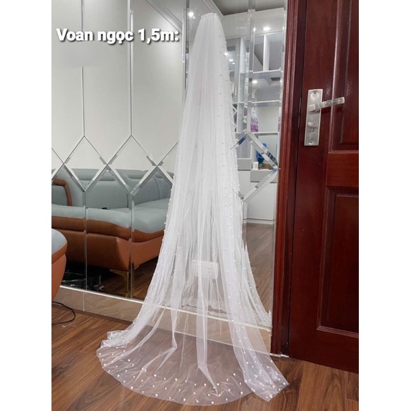 von ngọc đính hạt xung quang(1,5m và 2m)