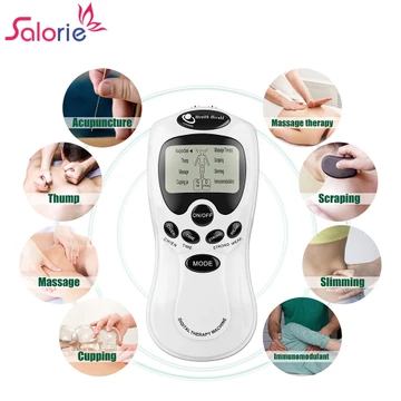 Máy mát xa cơ thể Salorie TENS Máy trị liệu kỹ thuật số châm cứu Máy kích thích cơ bắp cho cổ chân sau vai