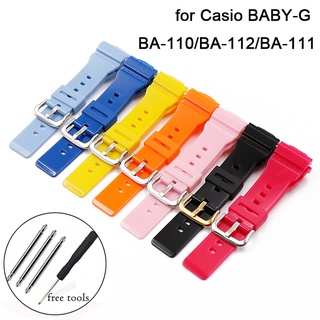 Dây Đeo Đồng Hồ Cao Su Silicone 14MM Cho Casio Baby G BA111 BA110 BA112 BA120 BA125