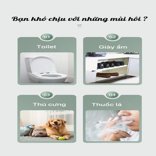 Sáp thơm khử mùi phòng ngủ bếp vệ sinh ô tô 4 mùi hương tự nhiên 190g