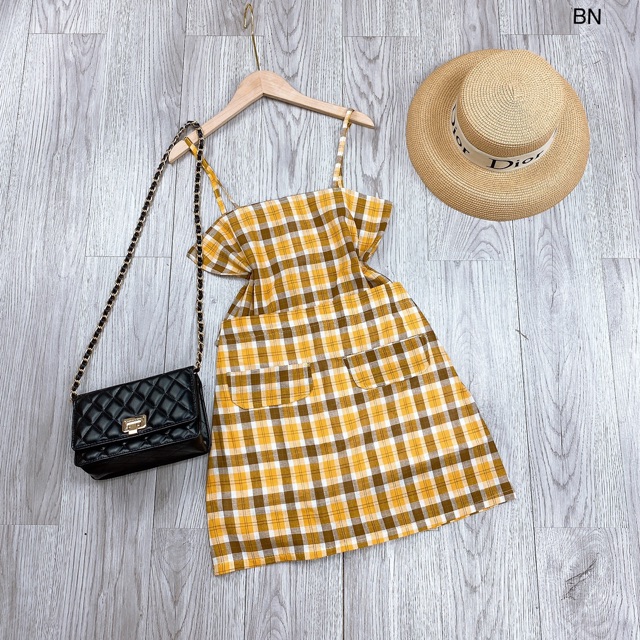 set croptop kẻ caro hot trend