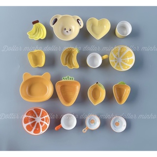 Bát ăn dặm gốm sứ mini hình hoa quả ngộ nghĩnh chịu nhiệt tuyệt đối an toàn cho bé