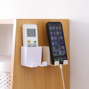 Giá kệ đựng remote điều khiển, hộp để điện thoại khi sạc dán tường đa năng C89