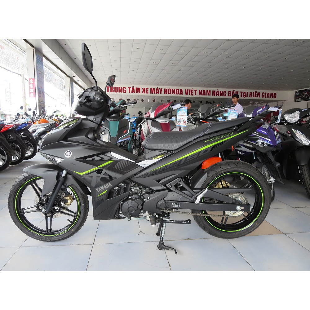 Tem in UV cao cấp. Exciter 150 Mx King dán xe đen nhám. Decal tem xe ép nhiệt kích thước chuẩn.