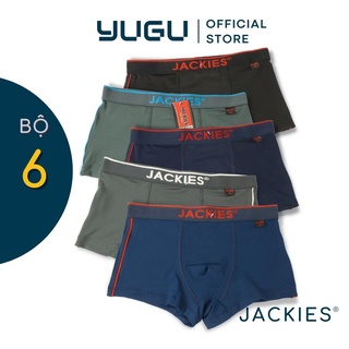 Quần lót đùi nam thun lạnh JACKIES H07 - YUGU - quần boxer nam thun lạnh cao cấp nhiều màu chính hãng, 1 chiếc, che tên