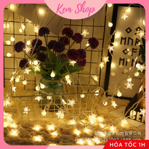 Dây đèn LED ngôi sao Kem Shop trang trí sinh nhật, trang trí nhà cửa - K291