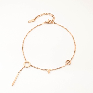 Lắc chân LAMY Love You Forever Anklet Rose Gold 9003