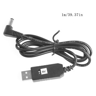 1M USB DC 5V Đến 12V 2.1x5.5mm Góc Phải Nam Bước Lên Bộ Chuyển Đổi Cáp Cho Bộ Định Tuyến LED Dải Ánh Sáng