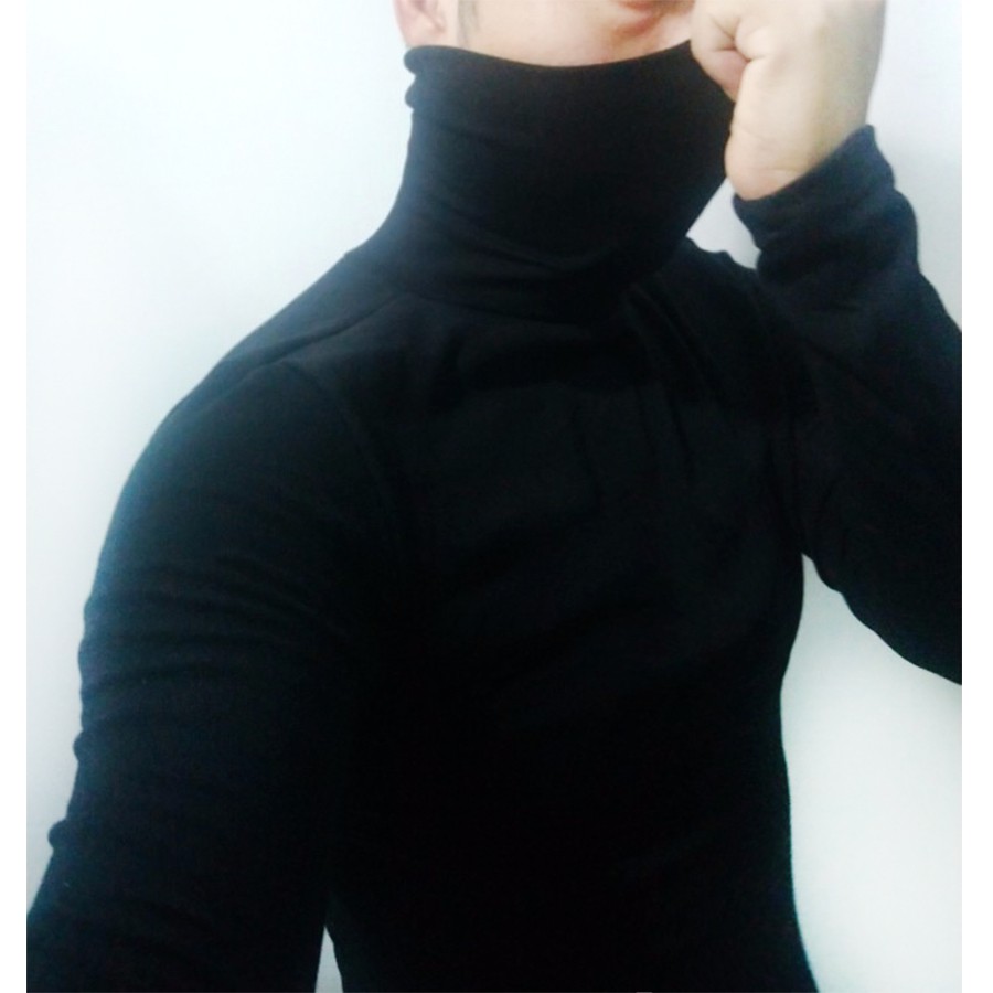 Áo thun Tay dài Cổ lọ Body ROLLNECK ICVCVNI Unisex