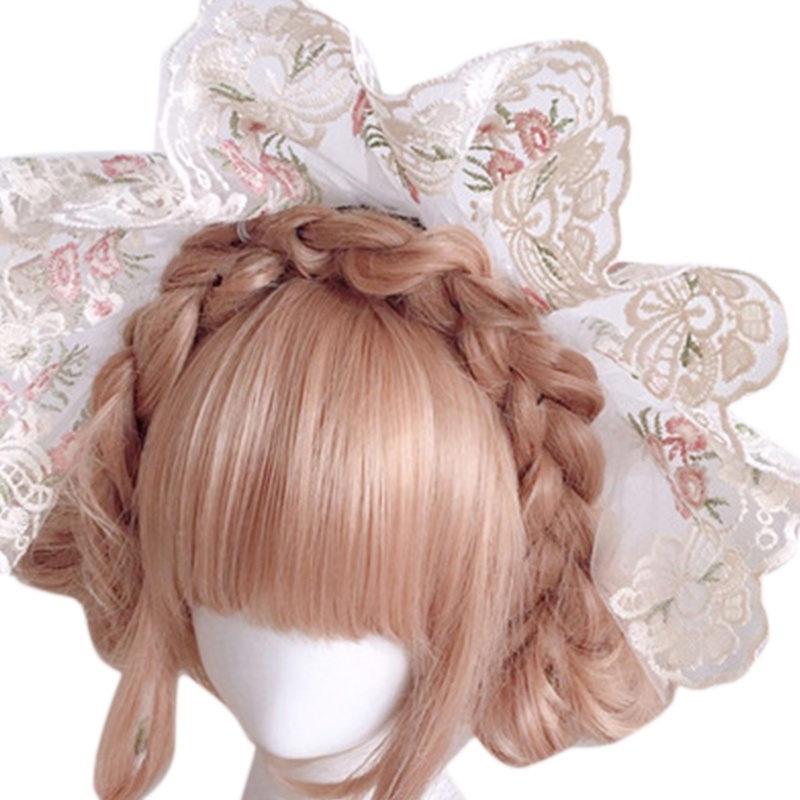 Vic Handmade Gothic Gấp Mũ Dự Tiệc Mũ Bonnet Ngọt Mũ Băng Đô Ruy Băng Đô Ruy Băng Mũ Phẳng Cho Tiệc Sân Vườn Gothic Cosplay