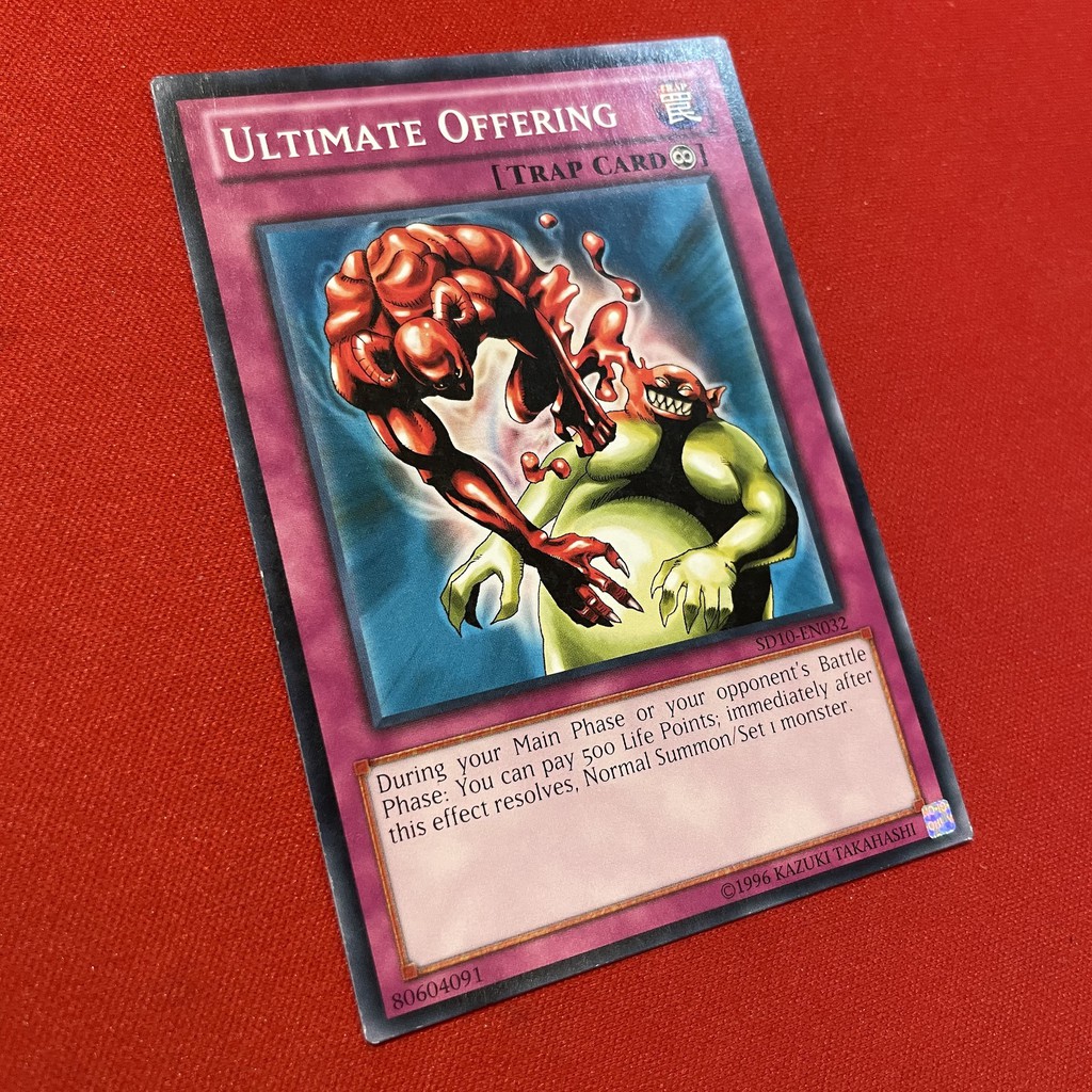 ultimate offering yugioh card Amazon.com: Yu-Gi-Oh! - Ultimate Offering SD10 (SD10-EN032) - Structure  Deck 10: Machine Re-Volt - Unlimited Edition main image 0