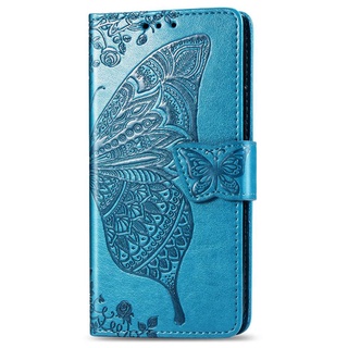 Ốp lưng vivo v2026 v2027 v2028 v2029 Y20 Y20I v2042 v2043 v2048 v2032 Y20S G Y20SG Vỏ da sáng tạo hình con bướm sang trọng Ví lật có dây buộc di động