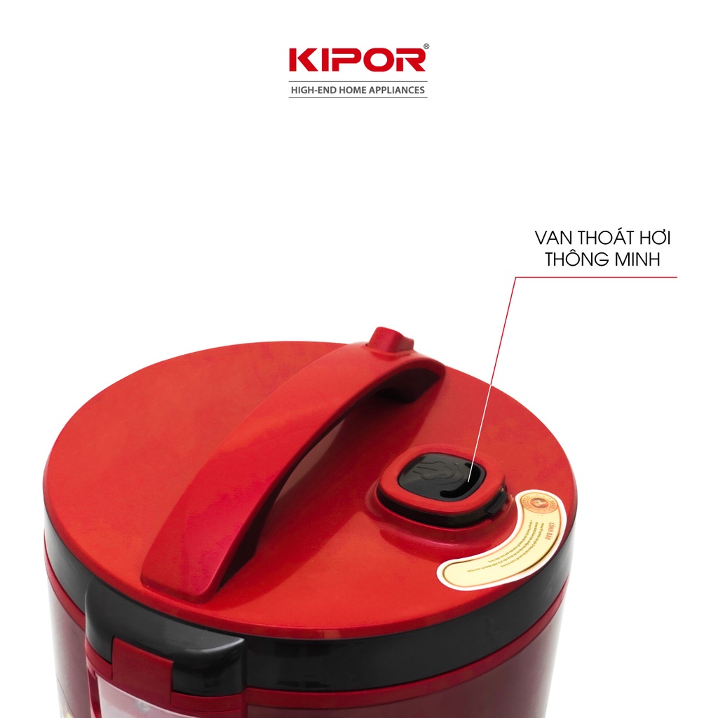 Ảnh Nồi cơm điện KIPOR KP-N1512 - 1.2L - Nồi cơ chống dính TEFLON 5 lớp dầy 3mm nặng 690G - Bảo hành tại nhà 12 tháng 4