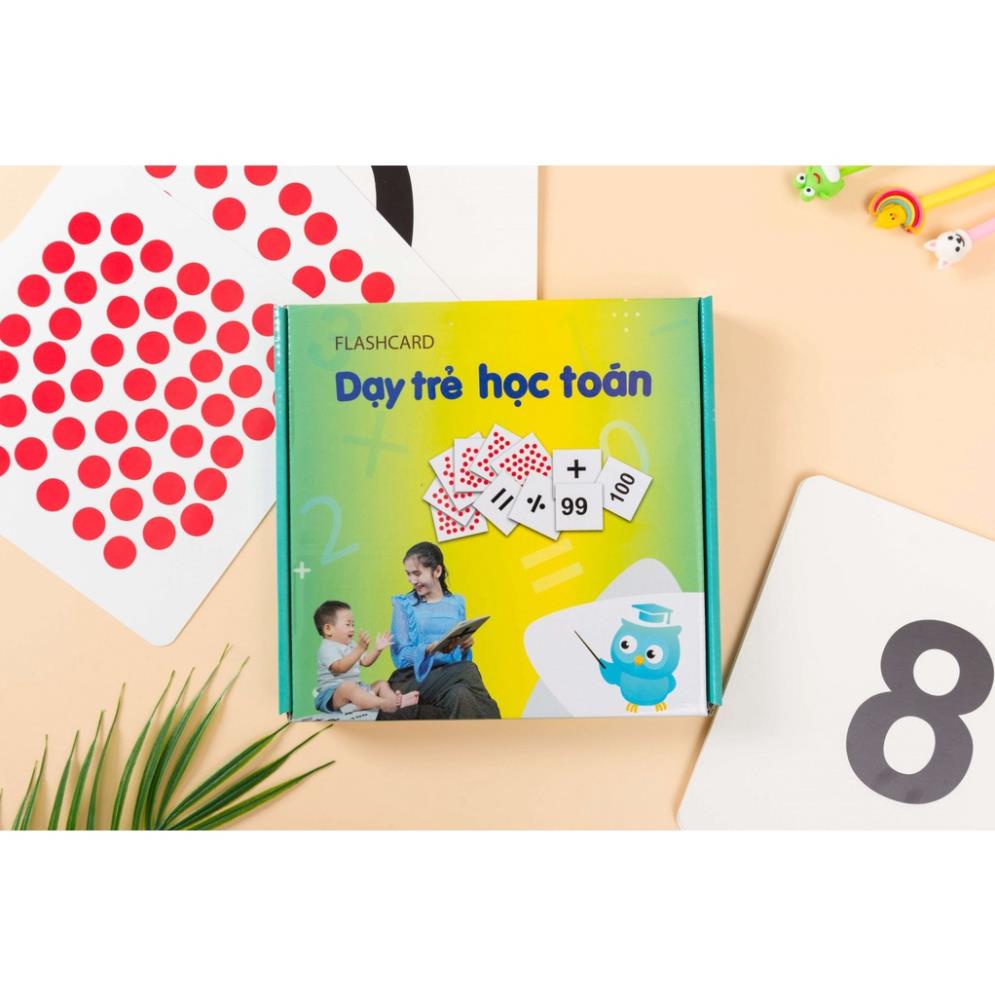 Ảnh Flashcard Dạy Trẻ Học Toán Glenn Doman - Bộ 59 thẻ học thông minh phát triển tư duy logic cho trẻ từ 0-6 tuổi 3