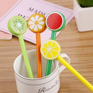 3 Bút Nước Mực Đen Hoa Quả Hình Hoa - Thỏ Hồng VPP
