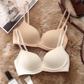 Áo Lót Nữ Su Đúc Không Gọng Nhật AD927 Phương Linh Underwear được làm bằng cao su non siêu nâng đẩy ngực và thoáng khí
