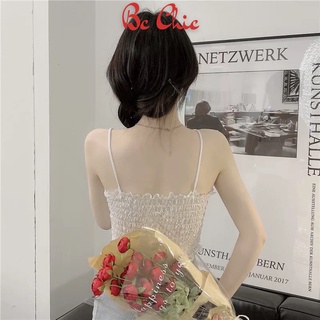 Áo bra ren 2 dây dáng croptop cao cấp,áo ngực kèm mút nâng,áo quây ngực 2 dây ren hoa hồng B586 BC_CHIC LINGERIE