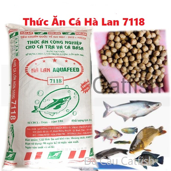 Cám 7118 - Thức ăn thủy sản hàng đầu cho cá da trơn và cá ăn tạp