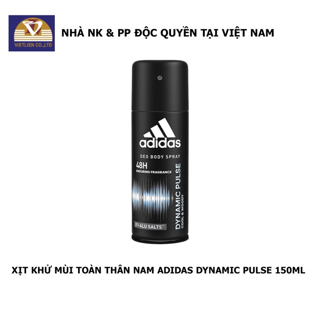 [Mã BMLTB35 giảm đến 35K đơn 99K] Xịt Khử Mùi Toàn Thân Nam Adidas Dynamic Pulse 150ml