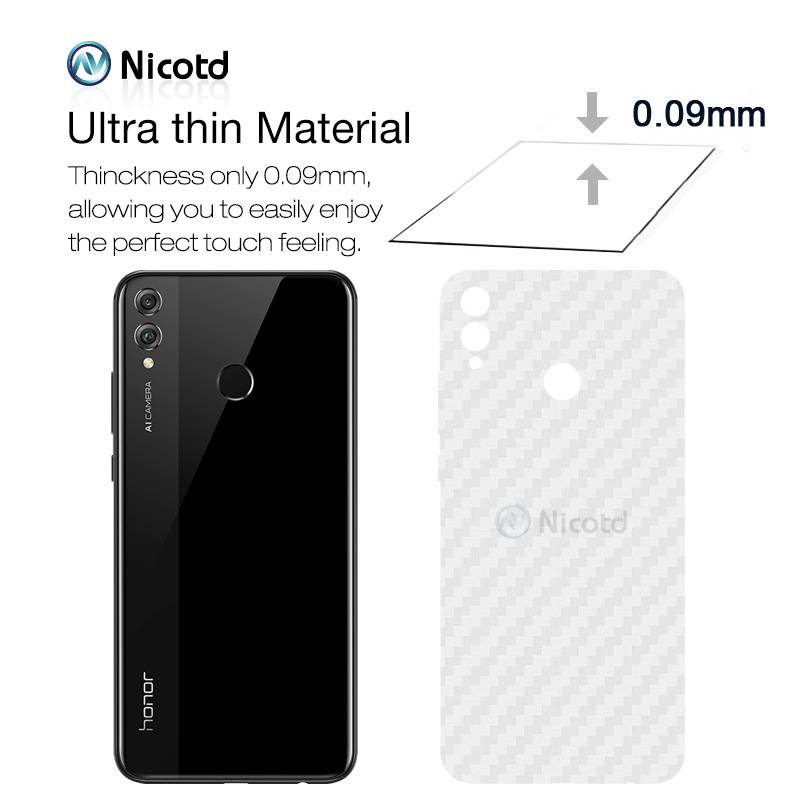 Phim Bảo Vệ Carbon Mặt Sau 3D Cho Huawei Y5 / Y6 Pro / Y6p / Y7 Pro / Y7a / Y8p / Y9 / Y9 Prime / Y9s Phim Bìa Mềm