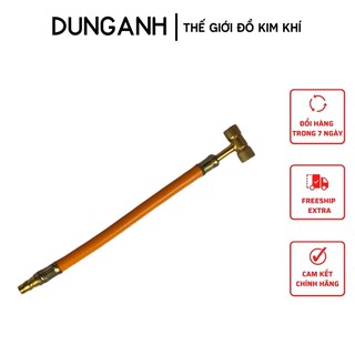 Dây bơm lốp xe hai đầu màu vàng loại xịn - Kim Khí Dung Anh