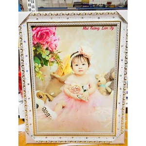 Chỉnh sửa ảnh - Ghép phông thay nền Làm khung 30x40 treo tường