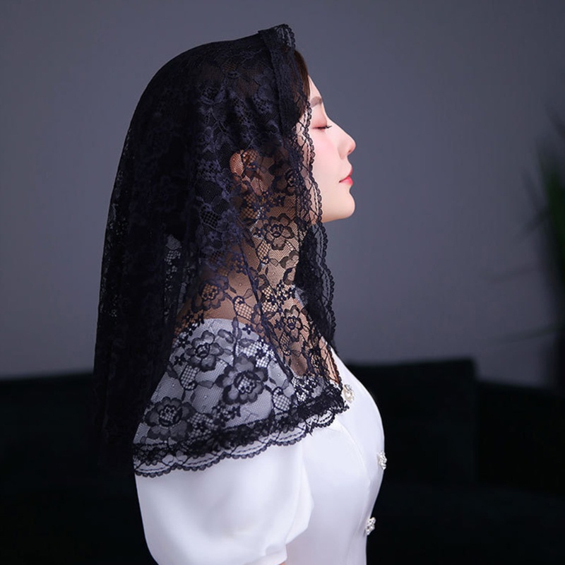 Dasbsug Ren Mantilla Nhà thờ Công giáo Khăn che đầu cho cô dâu