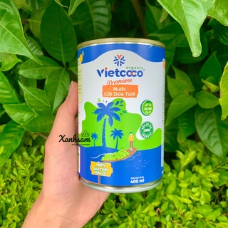 Nước Cốt Dừa Hữu Cơ Vietcoco 400m - Xanhsam Natural & Organic