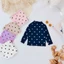 Áo dài tay cho bé gái chất cotton len hình Tim QATE139 TB365 TB381 TB388