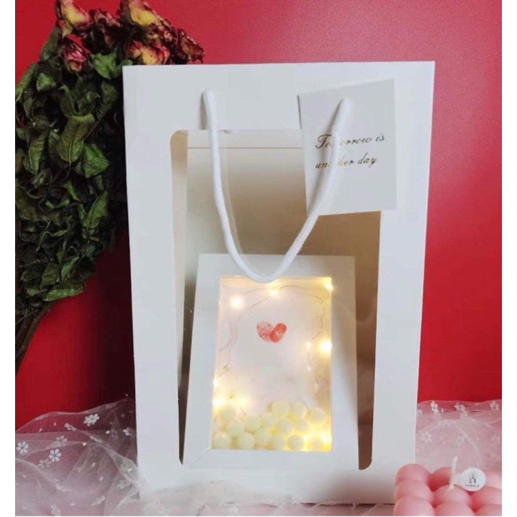 (In ảnh chủ động ib shop )Khung in dấu vân tay tình yêu cho cặp đôi, Bộ in dấu vân tay