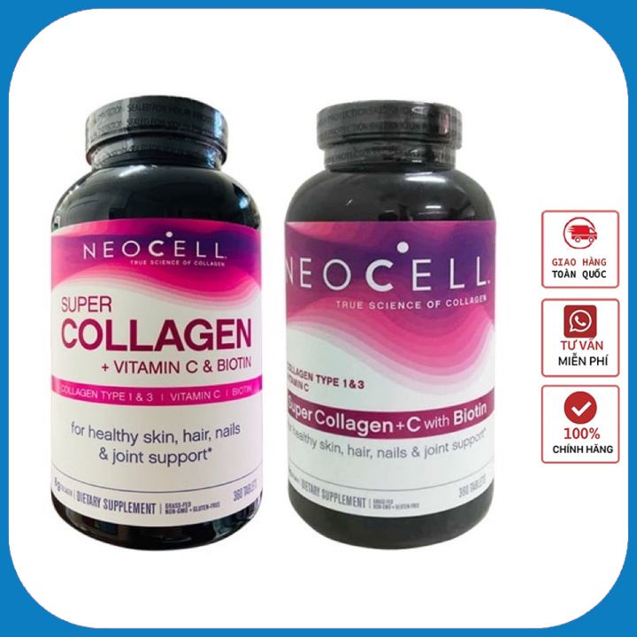 Viên Uống Collagen Neocell Super Collagen C Type 1&3 + C 360 Viên ...