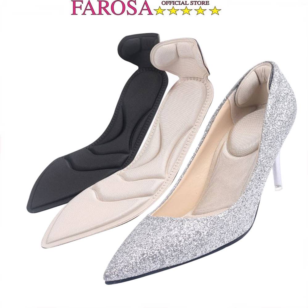 Lót giày cao gót 4D loại nguyên bàn FAROSA chất liệu vải ép mút thấm hút mồ hôi và êm chân-PK55