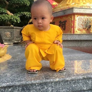 Vạt Hò Cho Bé # Đồ Lam Bé Trai Gái Đi Chùa
