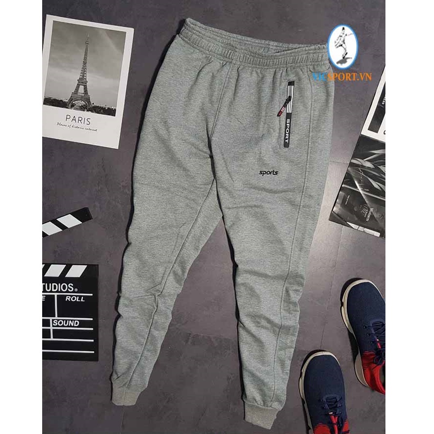 Jogger khóa kéo co giãn tốt cho cả nam và nữ