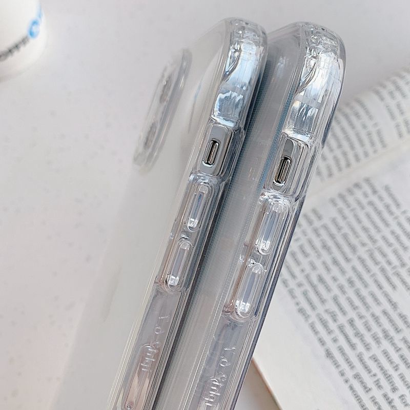 Ốp Điện Thoại Tpu + pc Cứng 2 Trong 1 Cho Iphone 17 15 14 13 12 11 PRO MAX 15 Promax XS MAX XR X 6 6S 7 8 Plus Mini Chống Sốc Trong Suốt Trong Suốt